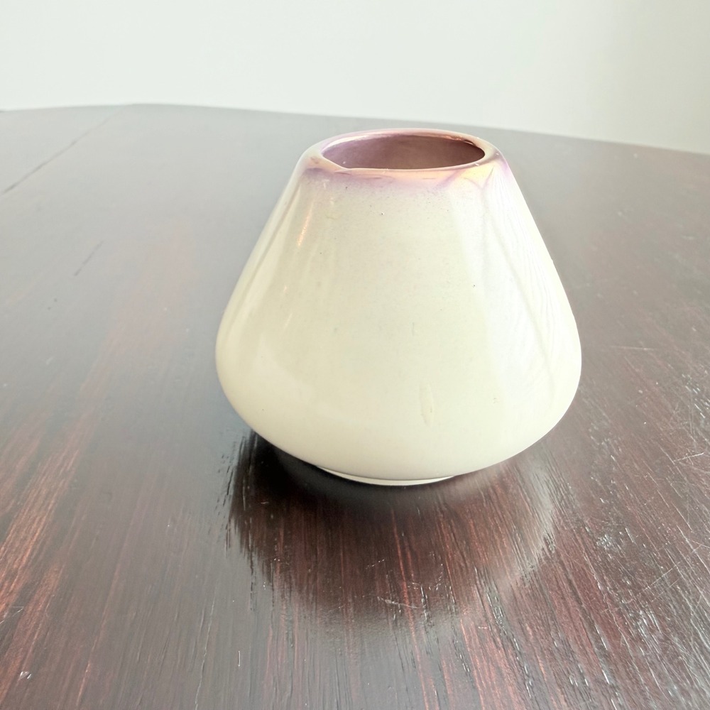 Vintage Freiburg Germany Souvenir Ceramic Bud Vase Iridescent Luster Rim 2.5in‎ - Picture 5 of 7